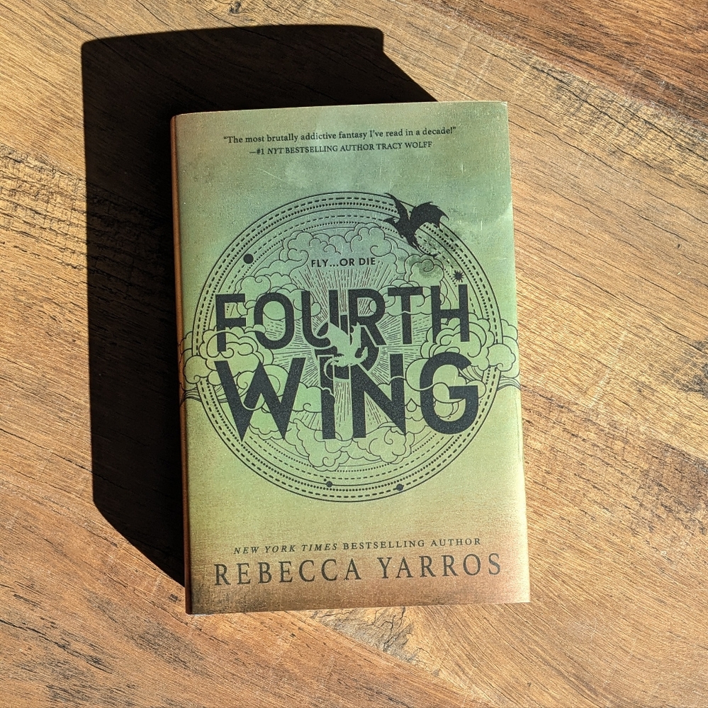 First edition Fourth Wing with custom sprayed edges